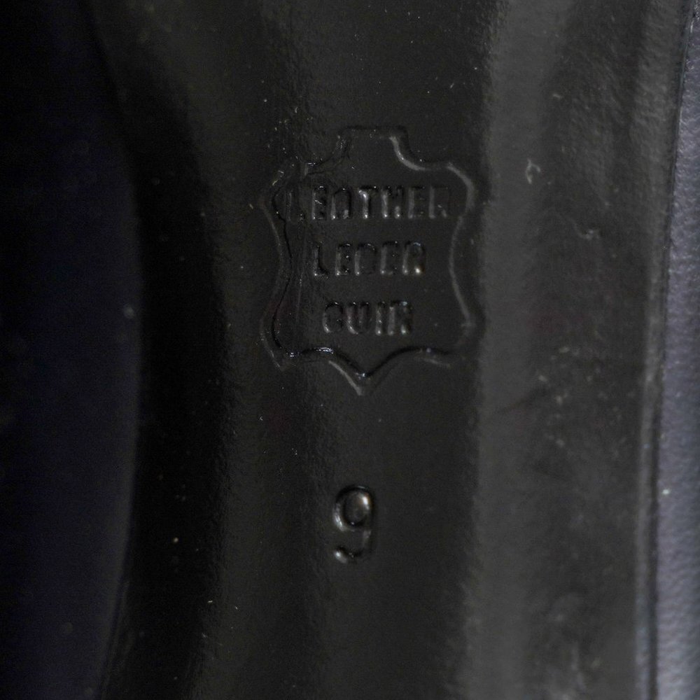 CHARLES JOURDAN Navy All Leather Pumps - Picture 6 of 9